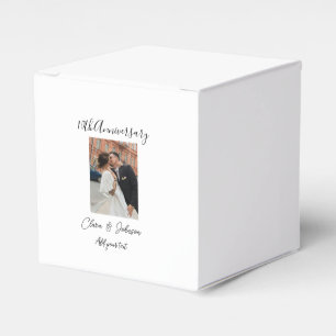 10th wedding anniversary photo name couple Romanti Favour Box
