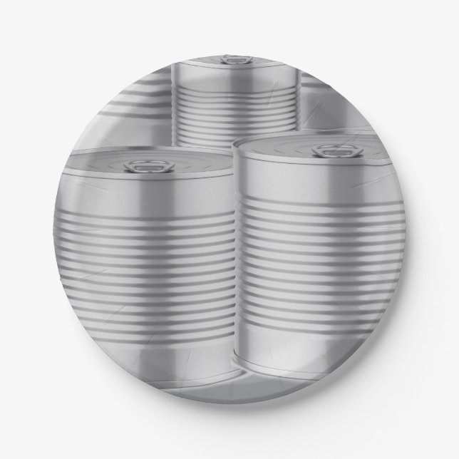 10th Wedding Anniversary, Tin Anniversary Paper Plate (Front)