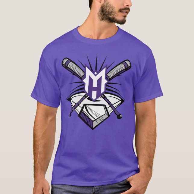 10U Name List on Back MH Bat Logo T-Shirt (Front)