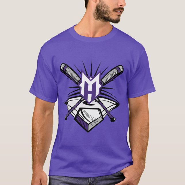 10U with '23 and names MH Bat Logo T-Shirt (Front)