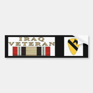 10x10_1stCav-Logo_V01, iraq war Veteran Bumper Sticker