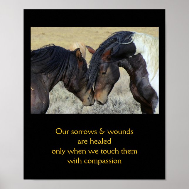 10x12 Inpirational Quote with Horses Poster (Front)