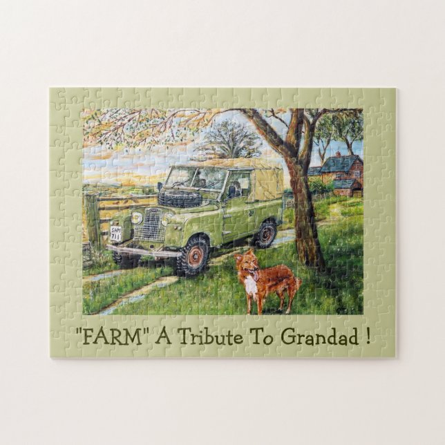 10x14" Tribute To Grandad Jigsaw Puzzle (Horizontal)