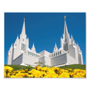 10X8" Professional Photo of San Diego LDS Temple Print