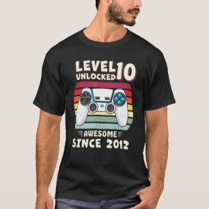 10yr Bday Son Boy  Gamer 10th 10 Years Old Birthda T-Shirt