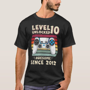 10yr BDay Son Boy Gamer 10th 10 Years Old Birthda T-Shirt