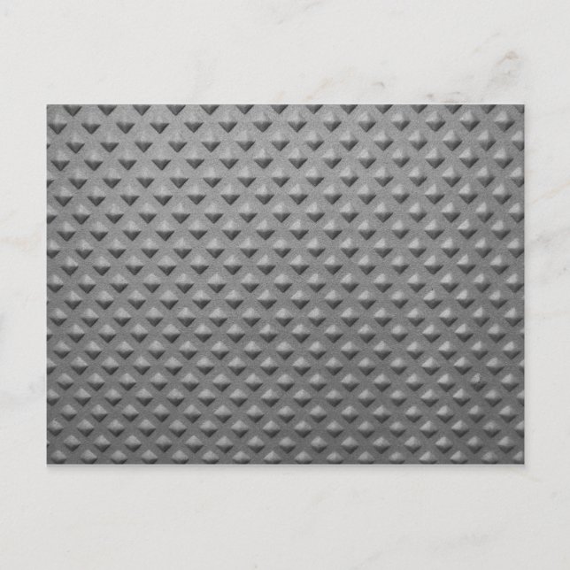 11031 TOUGH STEEL TEXTURED METAL PATTERN BACKGROUN POSTCARD (Front)