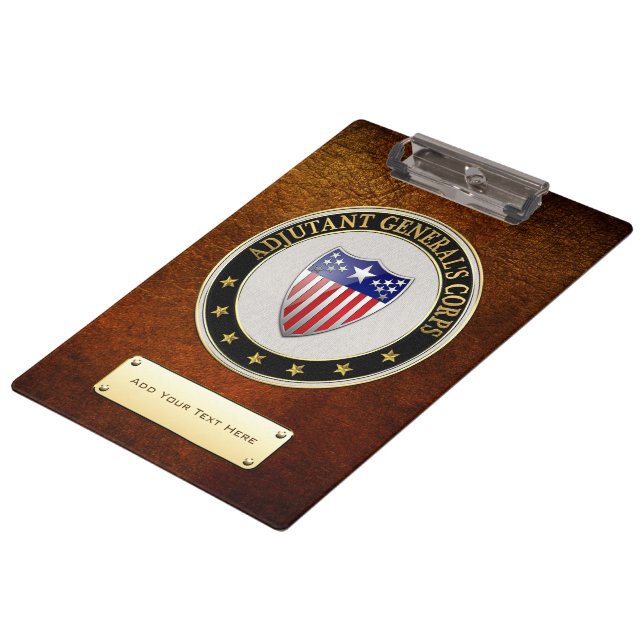 [110] Adjutant General's Corps Branch Insignia [3D Clipboard (Angled)