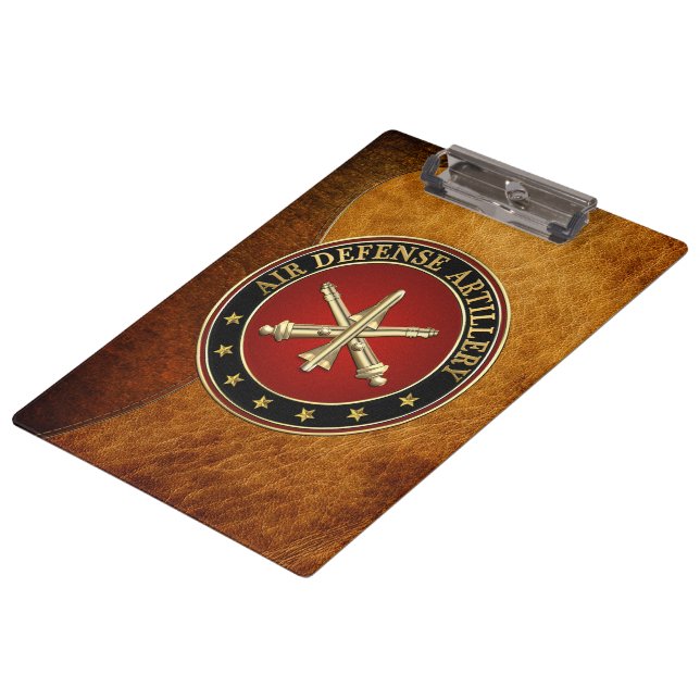[110] Air Defence Artillery (ADA) Branch Insignia Clipboard (Angled)