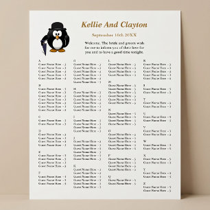 110 Funny Penguin Greeter Wedding Seating Chart