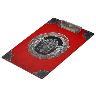[110] Two Silver Ninurtas with Tree of Life Clipboard