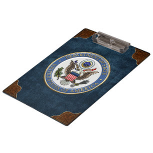 [110] U.S. Department of State (DoS) Emblem [3D] Clipboard