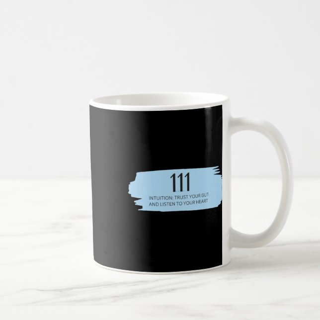 111 Angel Number Blue  Coffee Mug (Right)