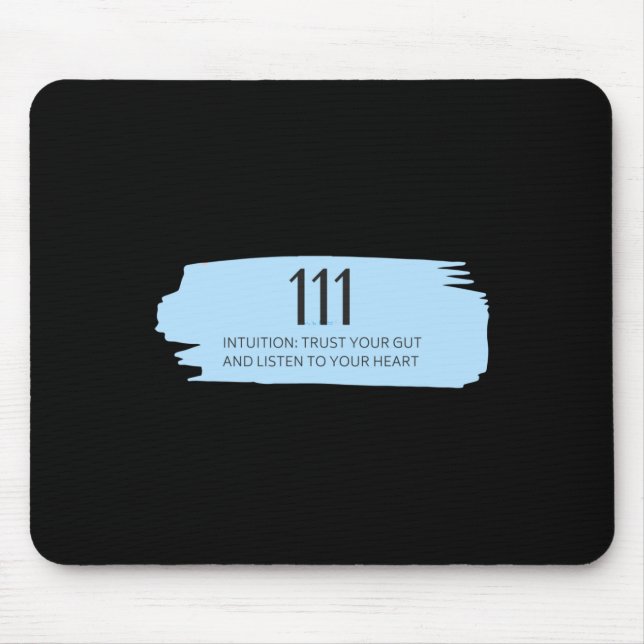 111 Angel Number Blue  Mouse Pad (Front)