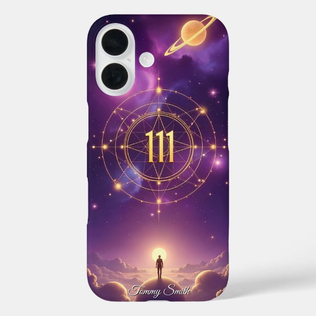 111 Angel Number Manifestation – Spiritual Vibes Case-Mate iPhone Case (Back)
