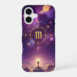 111 Angel Number Manifestation – Spiritual Vibes iPhone 16 Case