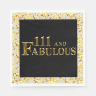 111 Birthday Napkin