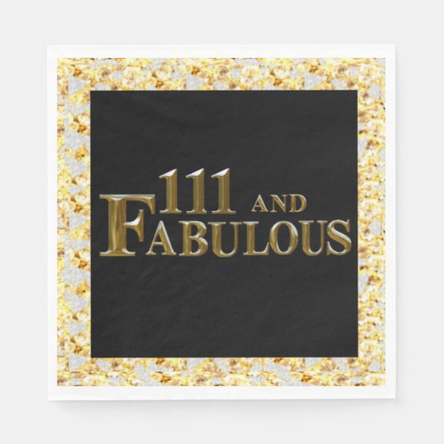 111 Birthday  Napkin (Front)