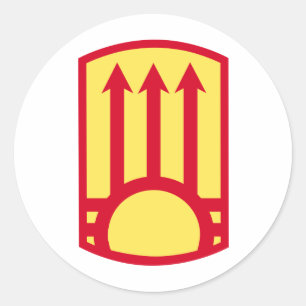 111th Air Defence Artillery Brigade Classic Round Sticker