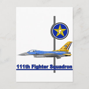 111th Fighter Squadron F-16 Fighting Falcon Postcard
