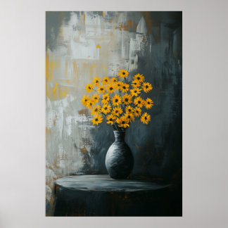 1135 Strength And Calm Of A Floral Minimalism - Hi Poster