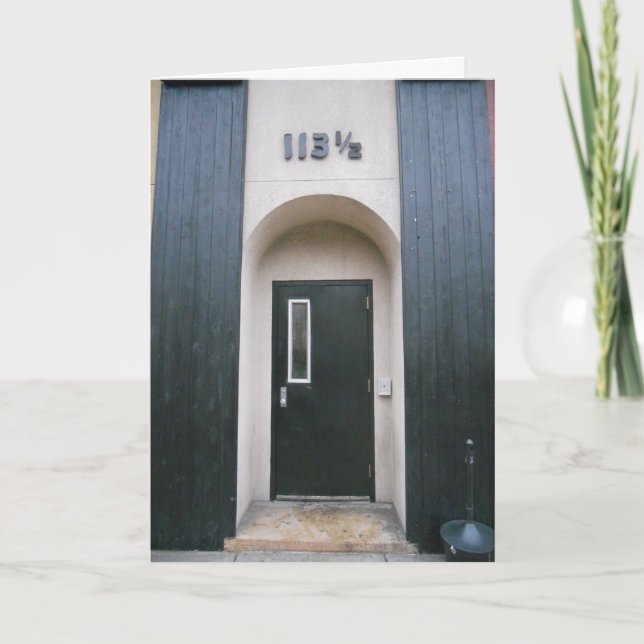 "113 & a Half Building" Birthday Card (Front)