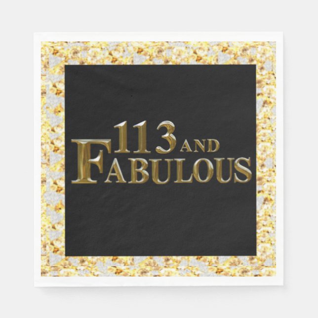 113 Birthday  Napkin (Front)