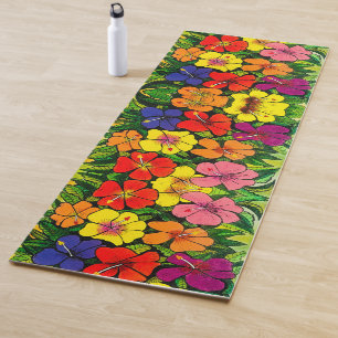 113 - Hibiscus Yoga Mat