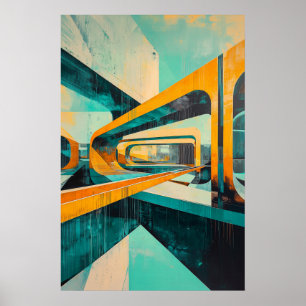 1164 Retro Futurism Poster