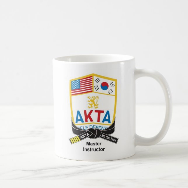 116-1b AKTA Instructors 5th Dan Black Belt Mug (Right)