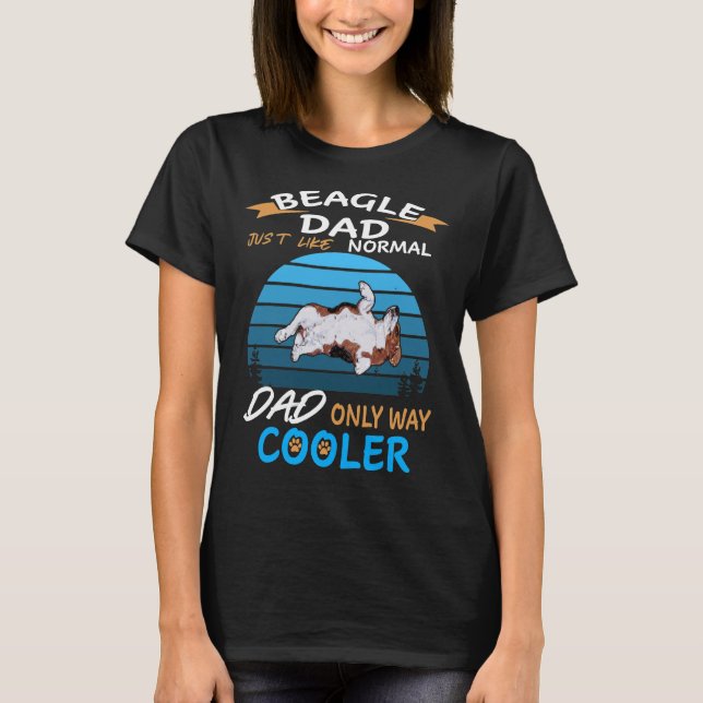 116 Dad - Beagle Dad Cooler T-Shirt (Front)