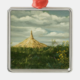 1170 Chimney Rock Landscape Metal Tree Decoration