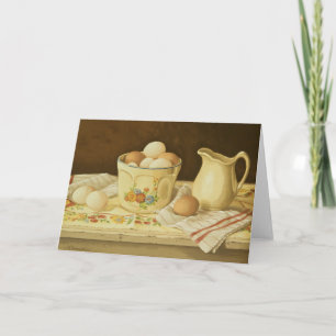 1175 Bowl of Eggs & Pitcher Greeting Card