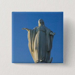 118-foot statue of the Virgin Mary on San 15 Cm Square Badge