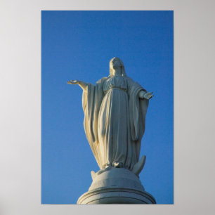 118-foot statue of the Virgin Mary on San Poster