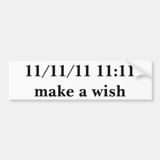 11/11/11 11:11 BUMPER STICKER