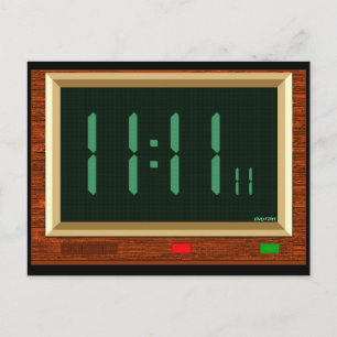 11:11 Clock Postcard