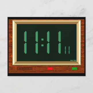 11:11 Clock Postcard