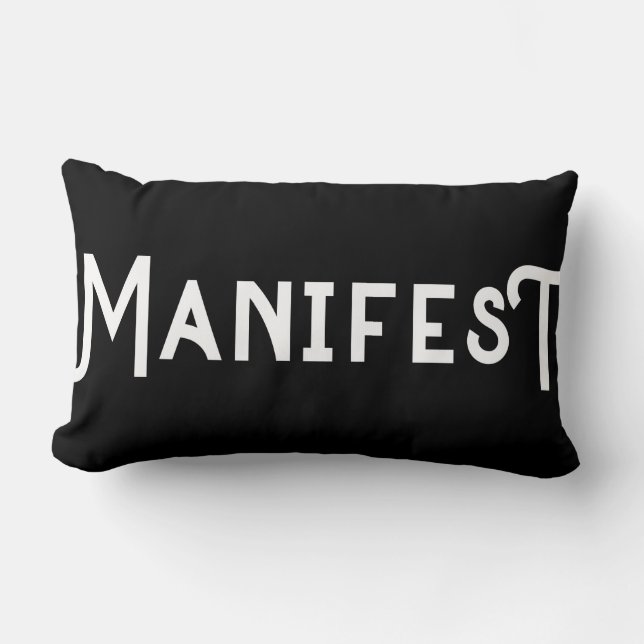 11:11 Manifest Manifestation Numerology 111 Lumbar Cushion (Front)