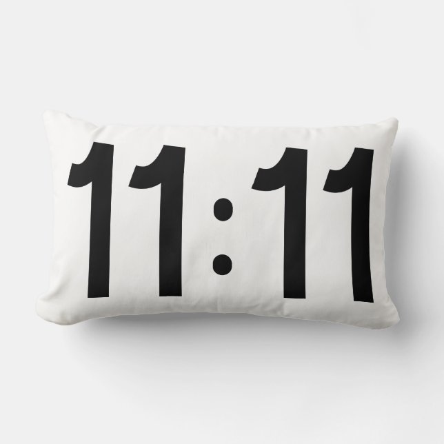 11:11 Manifesting Numerology Esoteric Numbers 111 Lumbar Cushion (Front)