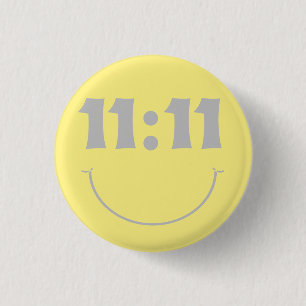 11 11 Smile 3 Cm Round Badge