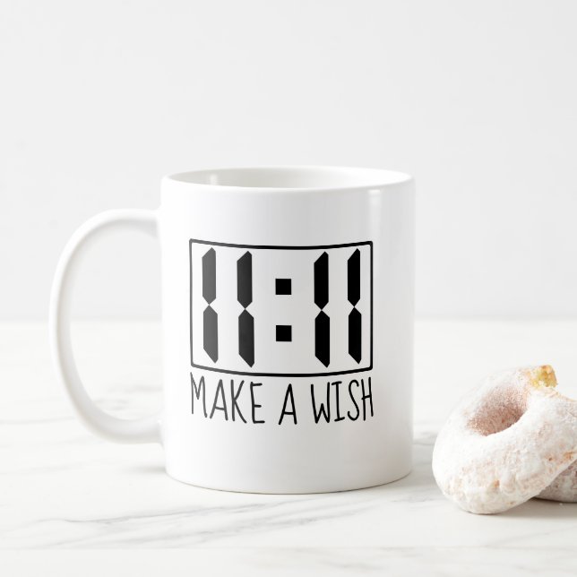 11:11 Wish Coffee Mug (With Donut)