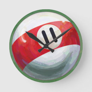 11 Ball Round Clock