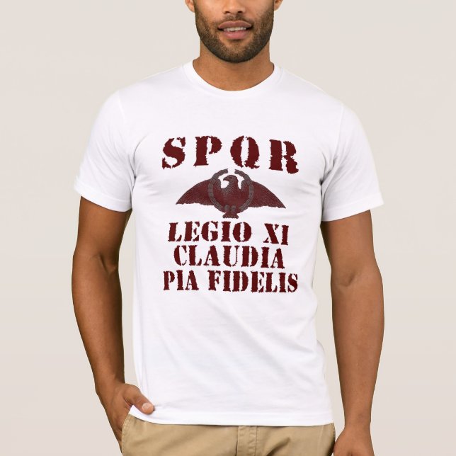 11 Claudius' 11th Loyal Legion - Roman Eagle T-Shirt (Front)