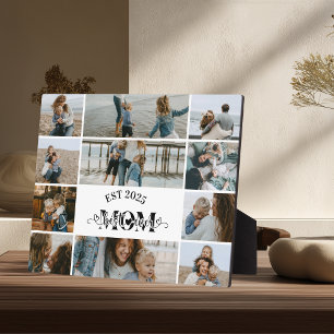 11 Custom Photo Collage Best Mum Ever  Plaque