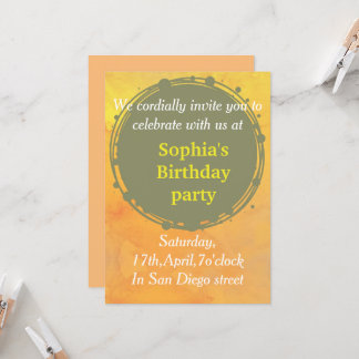 11 golden birthday invitation