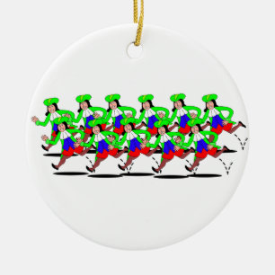 11 Lords Leaping Ceramic Ornament