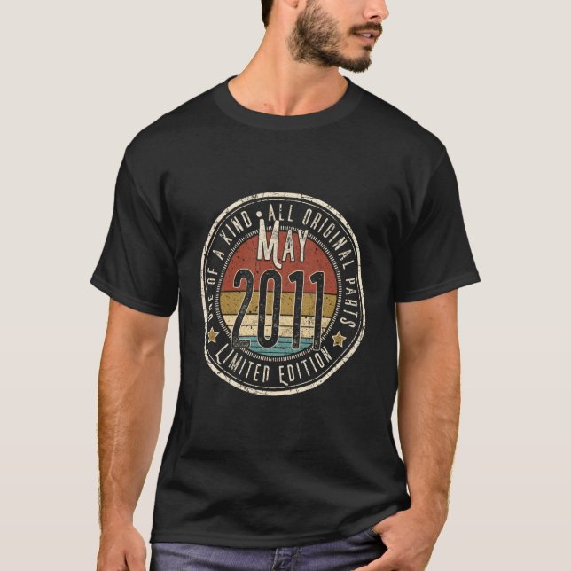 11 May 2011 Born In 2011 11Th T-Shirt (Front)