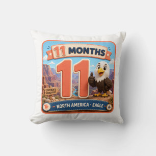 11 Months Baby Milestone Explorer Cushion