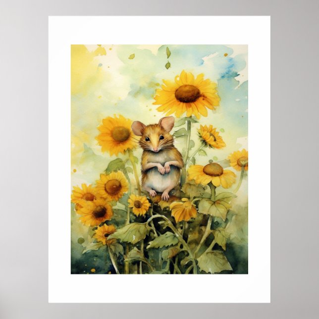 11 of 17 Sunflower Garden Miceville Poster (Front)